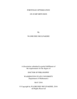 Portfolio Optimization on Jump Diffusion