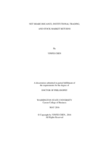NET SHARE ISSUANCE, INSTITUTIONAL TRADING, AND STOCK MARKET RETURNS