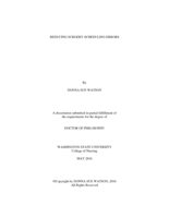 Reducing Surgery Scheduling Errors