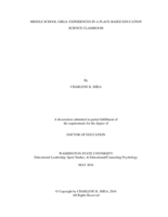 Middle School Girls: Experiences In A Place-Based Education Science Classroom