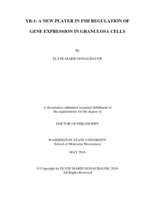 YB1: A New Player in FSH Regulation of Gene Expression in Granulosa Cells