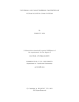Universal and non-universal properties of ultracold few-atom systems