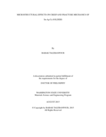 MICROSTRUCTURAL EFFECTS ON CREEP AND FRACTURE MECHANICS OF SN-AG-CU SOLDERSMICROSTRUCTURAL EFFECTS ON CREEP AND FRACTURE OF Sn-Ag-Cu SOLDERS