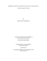 Gender and Agency in Tender Is the Night, Save Me the Waltz, and The Garden of Eden