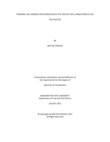 Proximal soil sensing for estimation of site-specific soil hydraulic characteristics