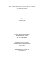 ENABLING HIGH SPEED FRICTION STIR WELDING OF ALUMINUM TAILOR WELDED BLANKS
