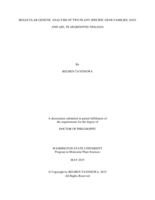 Molecular genetic analysis of two plant-specific gene families, SOFL and AHL, in Arabidopsis thaliana