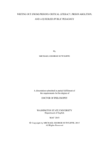 Writing Out (from) Prisons: Critical Literacy, Prison Abolition, and a Queer(ed) Public Pedagogy