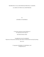The Principal Evaluation Process: Principals' Learning as a Result of the Evaluation Process