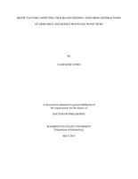 Biotic Factors Affecting Tick Blood Feeding: Exploring Interactions of Deer Mice and Rocky Mountain Wood Ticks