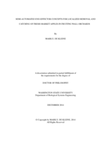 SEMI-AUTOMATED END-EFFECTOR CONCEPTS FOR LOCALIZED REMOVAL AND CATCHING OF FRESH-MARKET APPLES IN FRUITING WALL ORCHARDS
