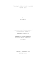 Fermi Liquid Theory in Spin-Polarized Thin 3He Films