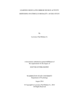 Learning Modulates Mirror Neuron Activity Depending on Stimulus Modality: An EEG Study