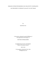 DEMAND SYSTEM WITH BINDING NON-NEGATIVITY CONSTRAINTS AND THE EFFECT OF PRODUCT QUALITY ON NET TRADE
