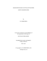 Share Repurchases and Wealth Transfer Among Shareholders