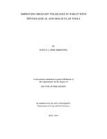 Improving Drought Tolerance in Wheat with Physiological and Molecular Tools