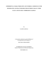 EXPERIMENTAL CHARACTERIZATION AND NUMERICAL MODELING OF THE DEFORMATION AND FRACTURE BEHAVIOR OF POROUS TI6AL4V UNDER STATIC AND DYNAMIC COMPRESSION LOADINGS