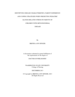 Identifying Disease Characteristics, Parent Experience, and Coping Strategies When Predicting Pediatric Illness-Related Stress in Parents of Children with Mitochondrial Disease