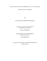 Application of the asymmetric [C+NC+CC] coupling reaction to synthesis