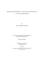 Distress after Preterm Birth: A Discourse Analysis of Parents' Accounts and Photographs