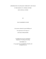 Appropriating Colonialism: Complexity and Chaos in the making of a  Nigeria-centric Educational System