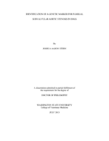 IDENTIFICATION OF A GENETIC MARKER FOR FAMILIAL SUBVALVULAR AORTIC STENOSIS IN DOGS