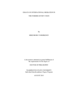 ESSAYS ON INTERNATIONAL MIGRATION IN THE FORMER SOVIET UNION