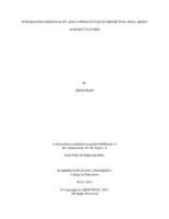 Integrating Personality and Coping Styles in Predicting Well-Being Across Cultures