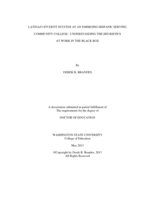 Latina/o Student Success at an Emerging Hispanic Serving Community College: Understanding the Heuristics at Work in the Black Box