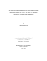 Physical Education Pre-Service Teachers' Understanding of Teaching for Social Justice: The Impact of Teaching Kids' Tennis to Youth Living in Poverty