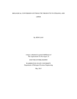 Biological Conversion of Pyrolytic Products to Ethanol and Lipids