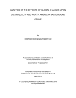 Analysis of the Effects of Global Changes upon US Air Quality and North American Background Ozone