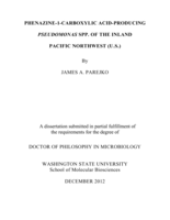 Phenazine-1-carboxylic acid-producing Pseudomonas spp. of the Inland Pacific Northwest (U.S.)