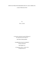 Effects of Perceived Discrimination on Asian Americans: A Daily Process Study