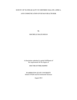 SURVEY OF WATER QUALITY IN NORTHERN MALAWI, AFRICA, AND COMMUNICATION OF HUMAN HEALTH RISK