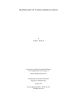 EIGENSPACES OF TOURNAMENT MATRICES