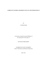 Compliant Material for MEMS Contacts and Interconnects