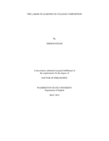 THE LABOR OF LEARNING IN COLLEGE COMPOSITION