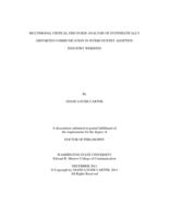 MULTIMODAL CRITICAL DISCOURSE ANALYSIS OF SYSTEMATICALLY DISTORTED COMMUNICATION IN INTERCOUNTRY ADOPTION  INDUSTRY WEBSITES