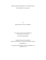 Writings from the margins: An examination of voice, presence, and agency