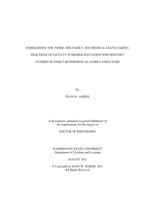 REIMAGINING THE NORM: THE FAMILY AND MEDICAL LEAVE-TAKING PRACTICES OF FACULTY IN HIGHER EDUCATION WHO IDENTIFY OUTSIDE OF STRICT HETEROSEXUALITY