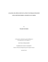 Analysis and Application of Lattice Vector Quantization Using Mixture Models and Bit-Plane Coding