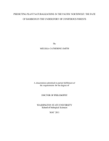 PREDICTING PLANT NATURALIZATIONS IN THE PACIFIC NORTHWEST: THE FATE OF BAMBOOS IN THE UNDERSTORY OF CONIFEROUS FORESTS