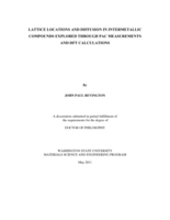 Lattice locations and diffusion in intermetallic compounds explored through PAC measurements and DFT calculation