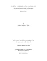 EFFECT OF 1,4-DIOXANE ON THE COMPLEXATION OF LANTHANIDES WITH α-HYDROXYISOBUTYRATE