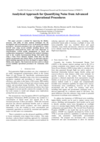 Analytical Approach for Quantifying Noise from Advanced Operational Procedures