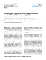 Estimates of non-traditional secondary organic aerosols from aircraft SVOC and IVOC emissions using CMAQ
