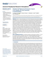 Modeled Full?Flight Aircraft Emissions Impacts on Air Quality and Their Sensitivity to Grid Resolution
