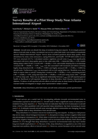 Survey Results of a Pilot Sleep Study Near Atlanta International Airport