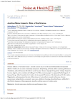 Aviation Noise Impacts: State of the Science
